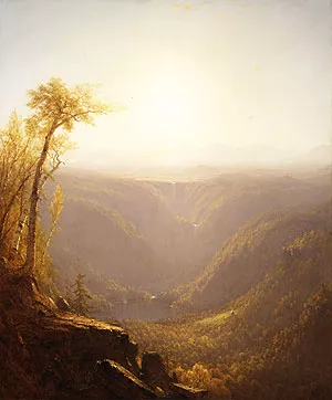 A Gorge in the Mountains Kauterskill Clove by Sanford Robinson Gifford Oil Painting