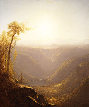 Main Product Photo of A Gorge in the Mountains Kauterskill Clove Painting by Sanford Robinson Gifford