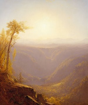A Gorge in the Mountains by Sanford Robinson Gifford Oil Painting