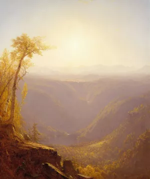 A Gorge in the Mountains by Sanford Robinson Gifford Oil Painting
