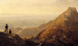 A Sketch of Mansfield Mountain by Sanford Robinson Gifford Oil Painting