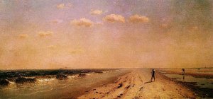 Fire Island Beach by Sanford Robinson Gifford Oil Painting