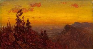 From the Shawangunk Mountains by Sanford Robinson Gifford Oil Painting