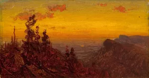 From the Shawangunk Mountains by Sanford Robinson Gifford Oil Painting