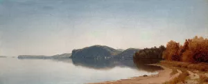 Hook Mountain, Near Nyack, on the Hudson by Sanford Robinson Gifford Oil Painting