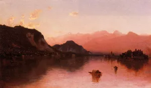 Isola Bella, Lago Maggiore, a Sketch painting by Sanford Robinson Gifford
