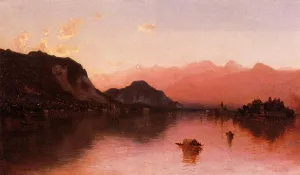 Isola Bella, Lago Maggiore, a Sketch Oil painting by Sanford Robinson Gifford