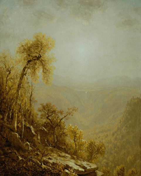 Kauterskill Clove, Catskill Mountains  by Sanford Robinson Gifford - Hand-Painted Oil Painting Reproduction