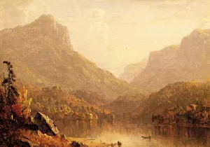 Lake Scene by Sanford Robinson Gifford Oil Painting