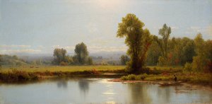 Landscape by Sanford Robinson Gifford Oil Painting