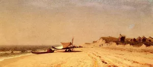 Long Branch Beach by Sanford Robinson Gifford - Oil Painting Reproduction