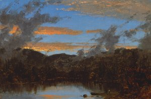Mist Rising at Sunset in the Catskills by Sanford Robinson Gifford Oil Painting