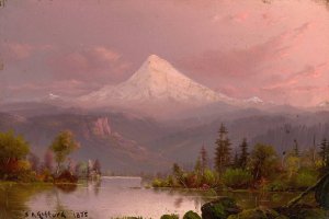 Mount Hood, Oregon by Sanford Robinson Gifford Oil Painting