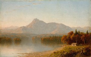 Mountain Landscape by Sanford Robinson Gifford Oil Painting