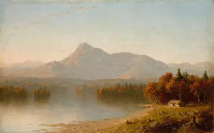 Mountain Landscape by Sanford Robinson Gifford Oil Painting
