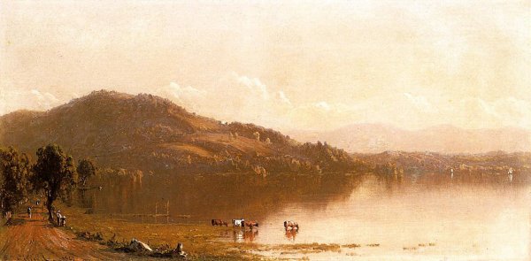 Main Product Photo of Mt. Merino on the Hudson Near Olana Painting by Sanford Robinson Gifford