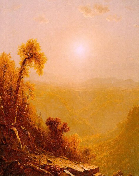 Main Product Photo of October in the Catskills Painting by Sanford Robinson Gifford