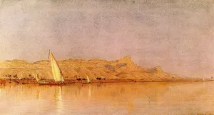 On the Nile, Gebel Shekh Hereedee by Sanford Robinson Gifford - Oil Painting Reproduction