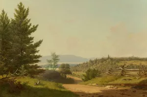 Road Scenery Near Lake George by Sanford Robinson Gifford Oil Painting
