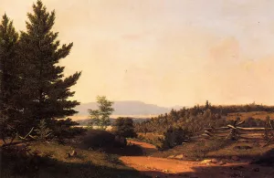 Road Scenery Near Lake George by Sanford Robinson Gifford Oil Painting