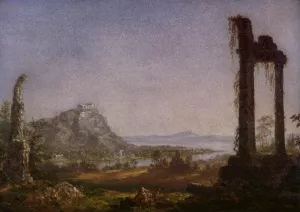 Roman Ruins by Sanford Robinson Gifford Oil Painting