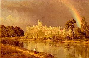 Study Of Windsor Castle by Sanford Robinson Gifford Oil Painting