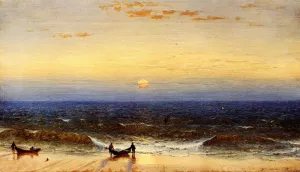 Sunrise, Long Branch, New Jersey by Sanford Robinson Gifford - Oil Painting Reproduction