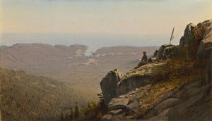 The Artist Sketching at Mount Desert,Maine by Sanford Robinson Gifford Oil Painting