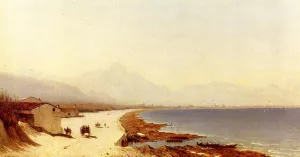 The Road by the Sea, Palermo, Italy by Sanford Robinson Gifford Oil Painting