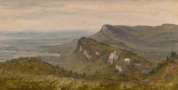 The Trapps, Shawangunk Mountains  by Sanford Robinson Gifford - Hand-Painted Oil Painting Reproduction