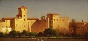 Villa Malta, Rome by Sanford Robinson Gifford Oil Painting