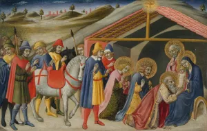 The Adoration of the Magi by Sano Di Pietro Oil Painting