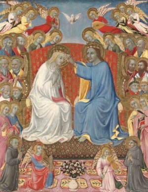 The Coronation of the Virgin by Sano Di Pietro Oil Painting