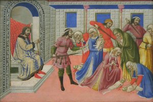 The Massacre of the Innocents ca. 1470 by Sano Di Pietro Oil Painting