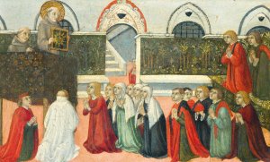 The Preaching of Saint Bernardino Oil painting by Sano Di Pietro