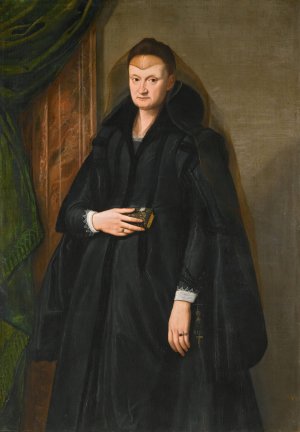 Portrait Of A Widow by Santi Di Tito (Follower) Oil Painting