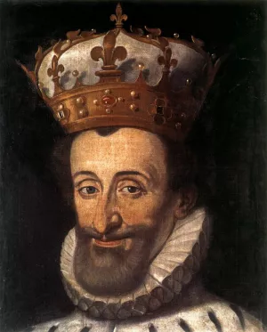 Portrait of Henry IV of France by Santi Di Tito - Oil Painting Reproduction