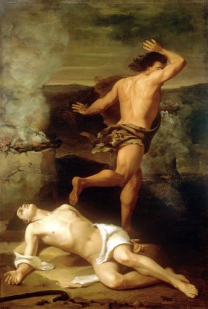 The Death Of Abel by Santiago Rebull Oil Painting