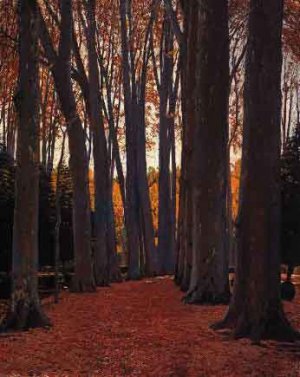 Arboles by Santiago Rusinol Prats Oil Painting