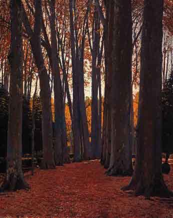 Arboles by Santiago Rusinol Prats - Hand-Painted Oil Painting Reproduction