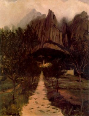 Monserrat by Santiago Rusinol Prats Oil Painting