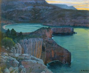 Cala Grisa by Santiago Rusinol Oil Painting