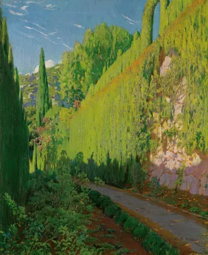Jardin De Sa Coma. Valdemosa by Santiago Rusinol Oil Painting