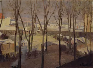 La Butte Oil painting by Santiago Rusinol