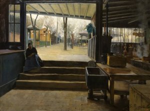 Laboratory of La Galette by Santiago Rusinol Oil Painting