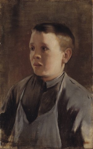Portrait Of A Boy by Santiago Rusinol Oil Painting