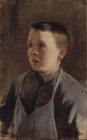 Portrait Of A Boy by Santiago Rusinol Oil Painting