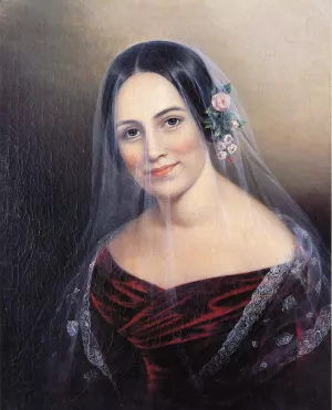 Veil of Mystery also known as Veiled Woman by Sarah Miriam Peale Oil Painting
