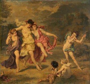 L'Amour Menetrier by Sarah Paxton Ball Dodson Oil Painting