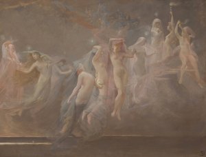The Morning Stars by Sarah Paxton Ball Dodson Oil Painting
